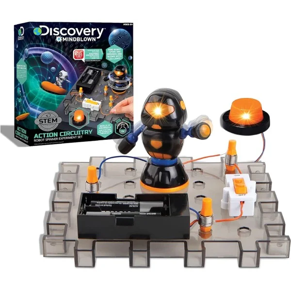 Discovery Kids Circuitry Action Experiment - Robot Spinner - 1423004861-T